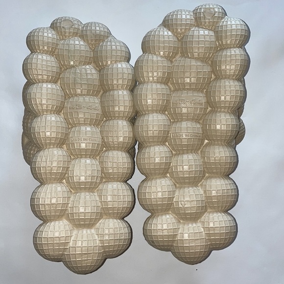 BUBBLE slippers Tan/off white 9-9.5 - Picture 4 of 8